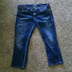 Silver 34 low rise capris